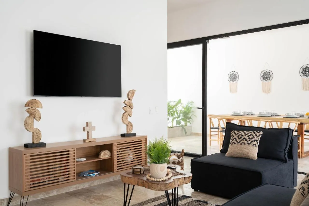 Tulum Cozy 3 Bedrooms Townhome-Centrally Located-Gated-Wifi شقة