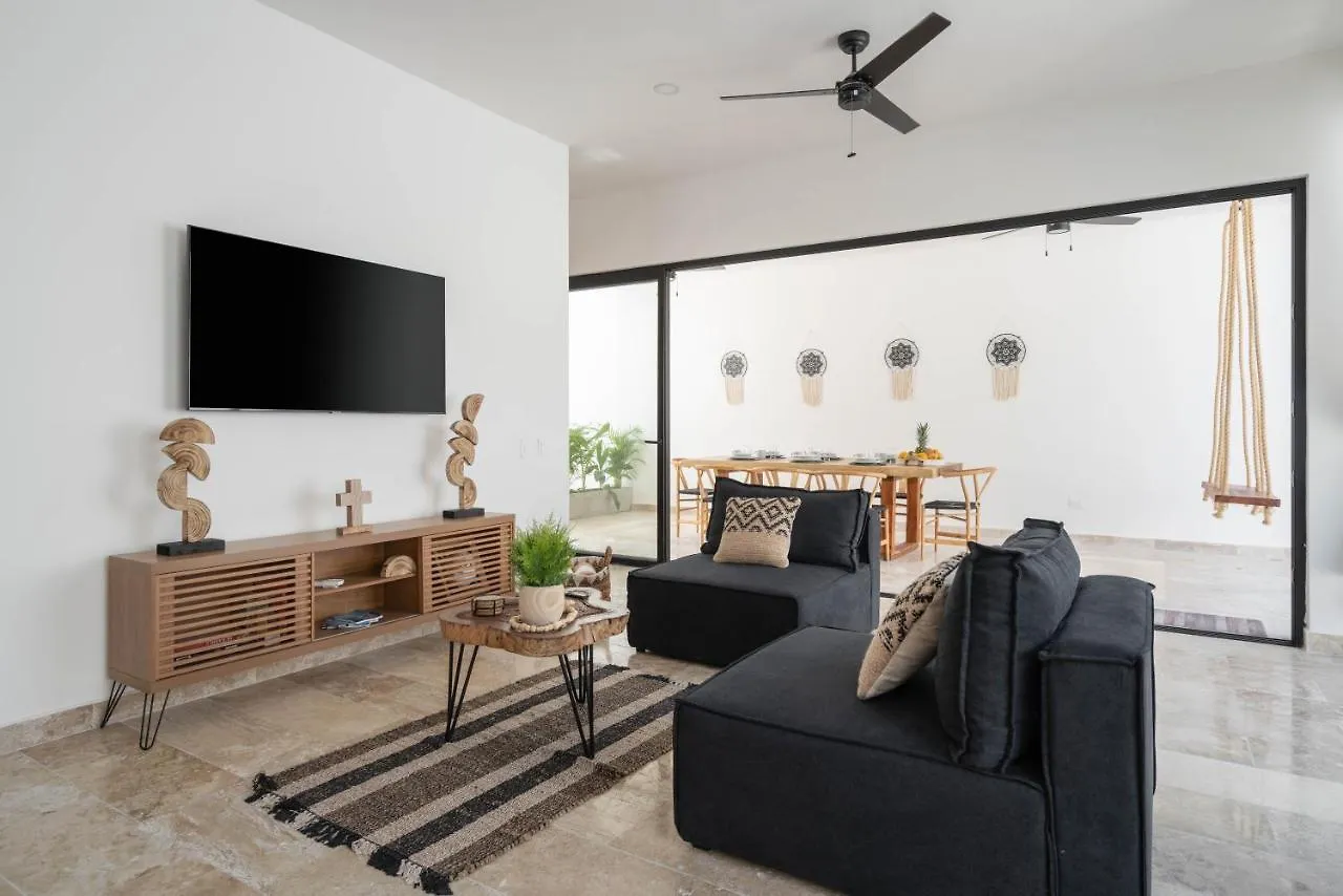 Tulum Cozy 3 Bedrooms Townhome-Centrally Located-Gated-Wifi Apartment